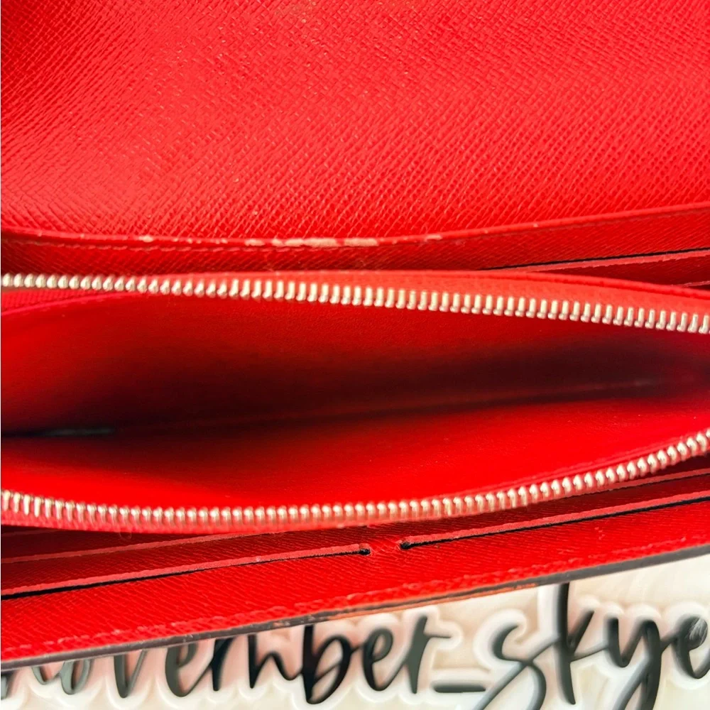 Louis Vuitton Red Epi Leather Sarah Envelope‎ Wallet